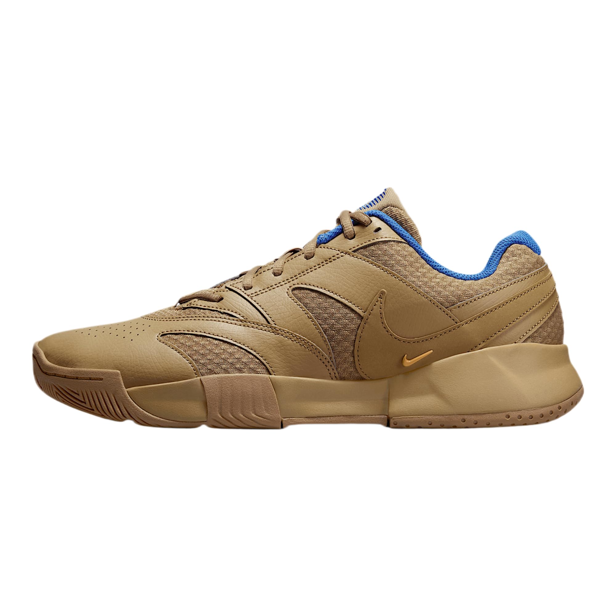 NikeCourt Lite 4 Mens Hard Court Tennis Shoes HF7832-200 Parachute Beige Star Blue Copper Moon Size 10