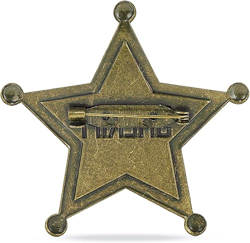 Miniatura 2 de Insignia del sheriff, hecha del metal, pin de la insignia de la policía, insignia de la estrella del policía occidental, accesorio del viejo oeste