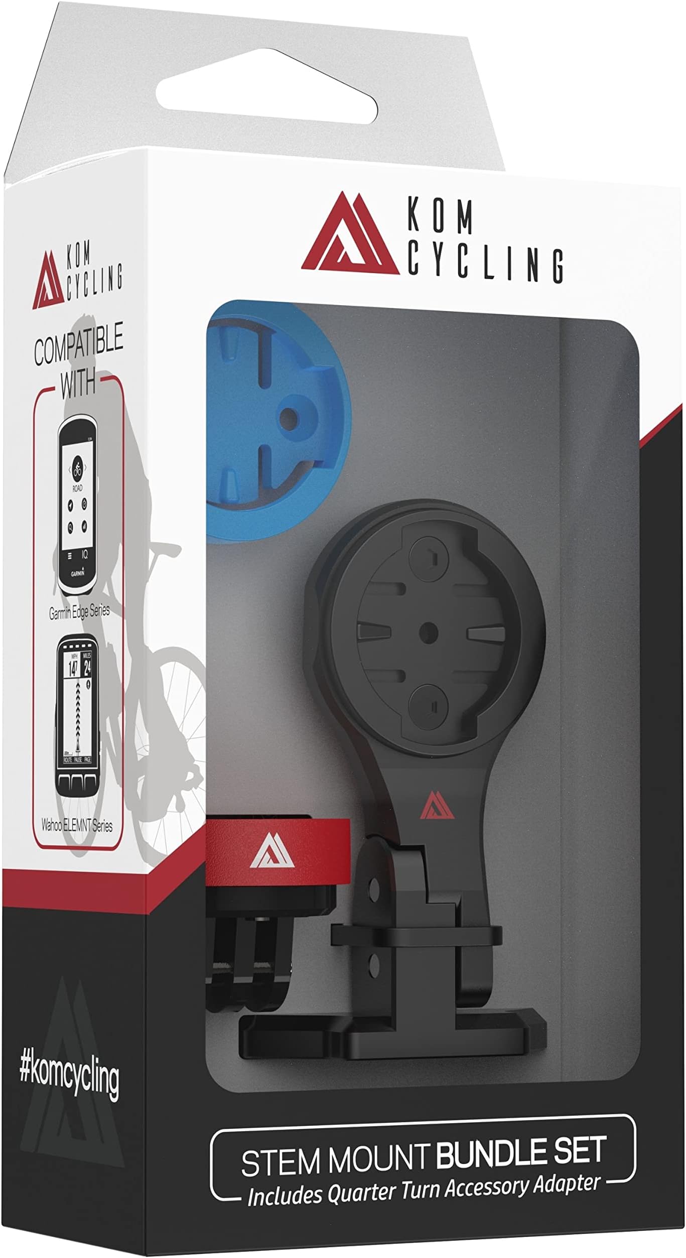 KOM Cycling CM06 Quick Release GoPro Computer Mount for Wahoo and Garmin Bike