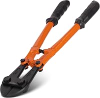 KSEIBI 14 Inch Bolt Cutters Heavy Duty - Chrome Vanadium Small Wire Chain Fence Cutter w/ Ergonomic Soft Grip Handles
