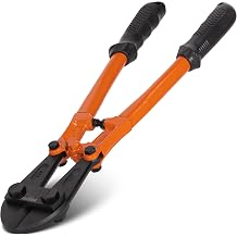 KSEIBI 141575 Small Bolt Cutters 14 inch, Heavy Duty Chrome Vanadium Wire Bolt Cutter with Soft Grip Ergonomic Handle, Ideal for Cutting Small Fences, Steel Wire, Chains, Screws, Locks, and Rivet