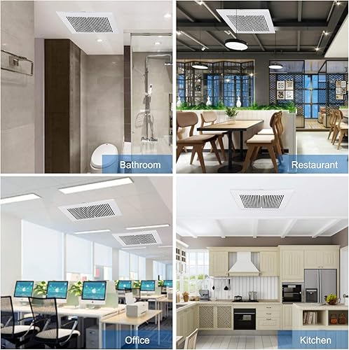 Miniatura 5 de Simple Deluxe - Ventilador de ventilación para cuarto de baño, motor CA, 120 CFM, color blanco