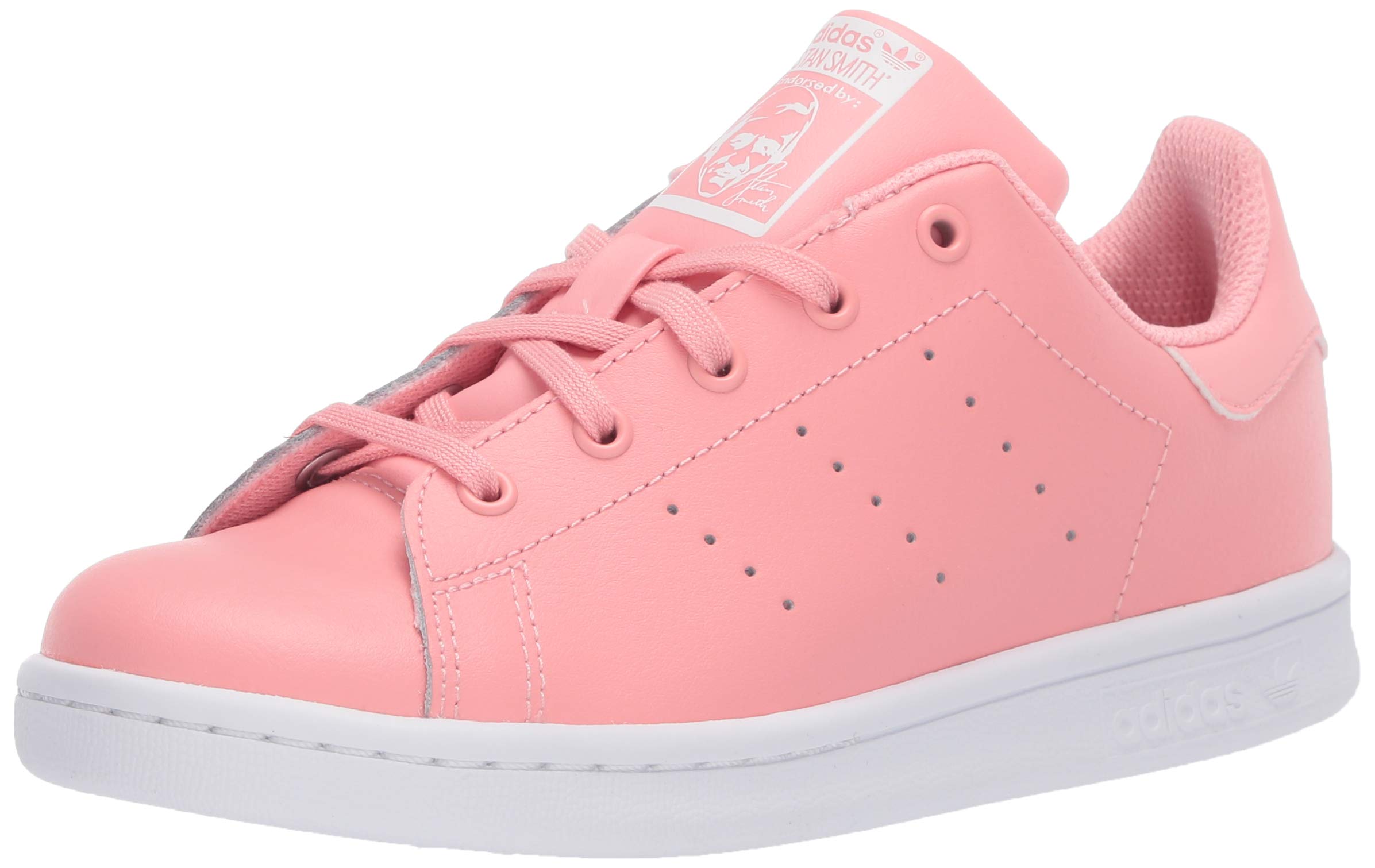 adidas Originals Infant Stan Smith Sneaker Big Kid (8-12 Years) 6 Big Kid Glory Pink/Glory Pink/White