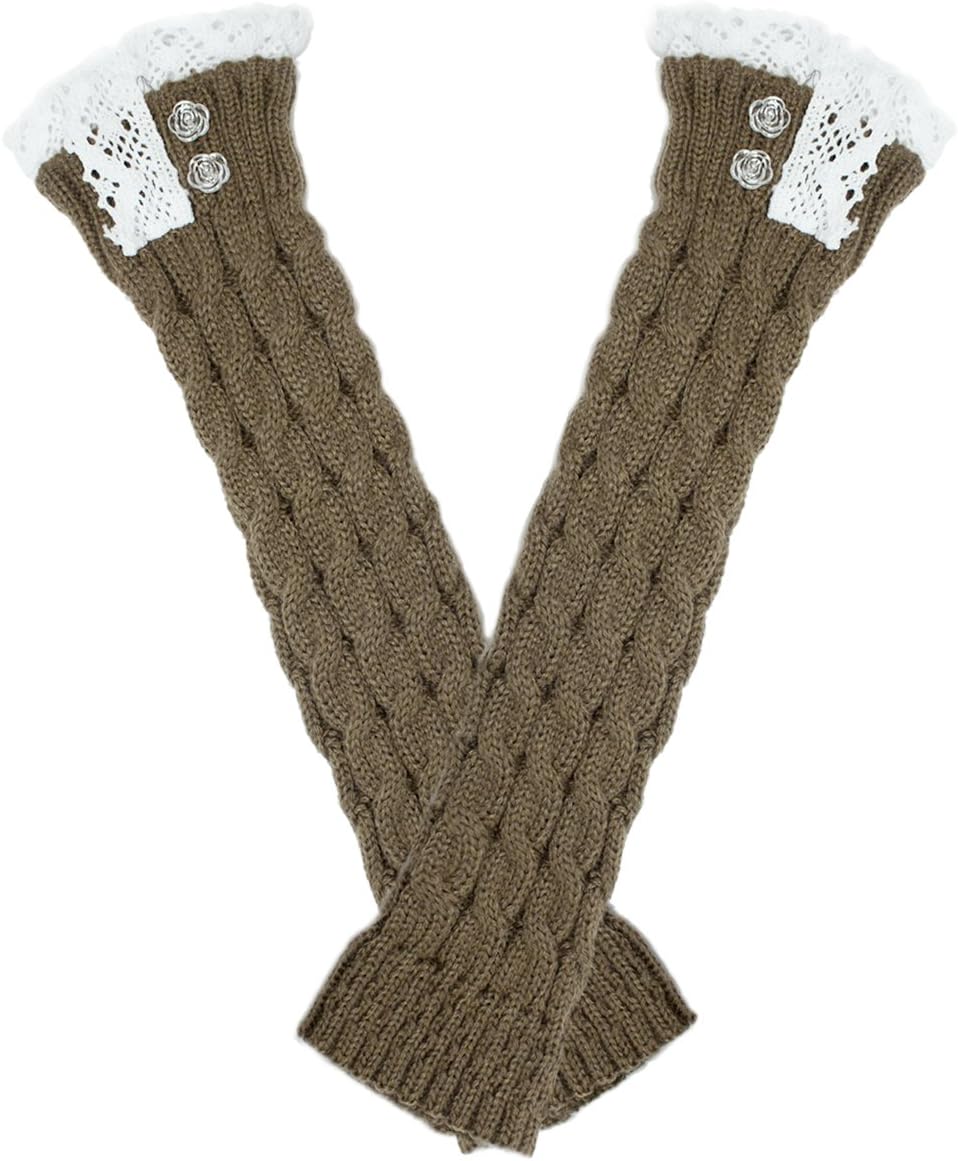 Dahlia Winter Gloves for Women - Fingerless Gloves & Cold Weather Arm Warmers