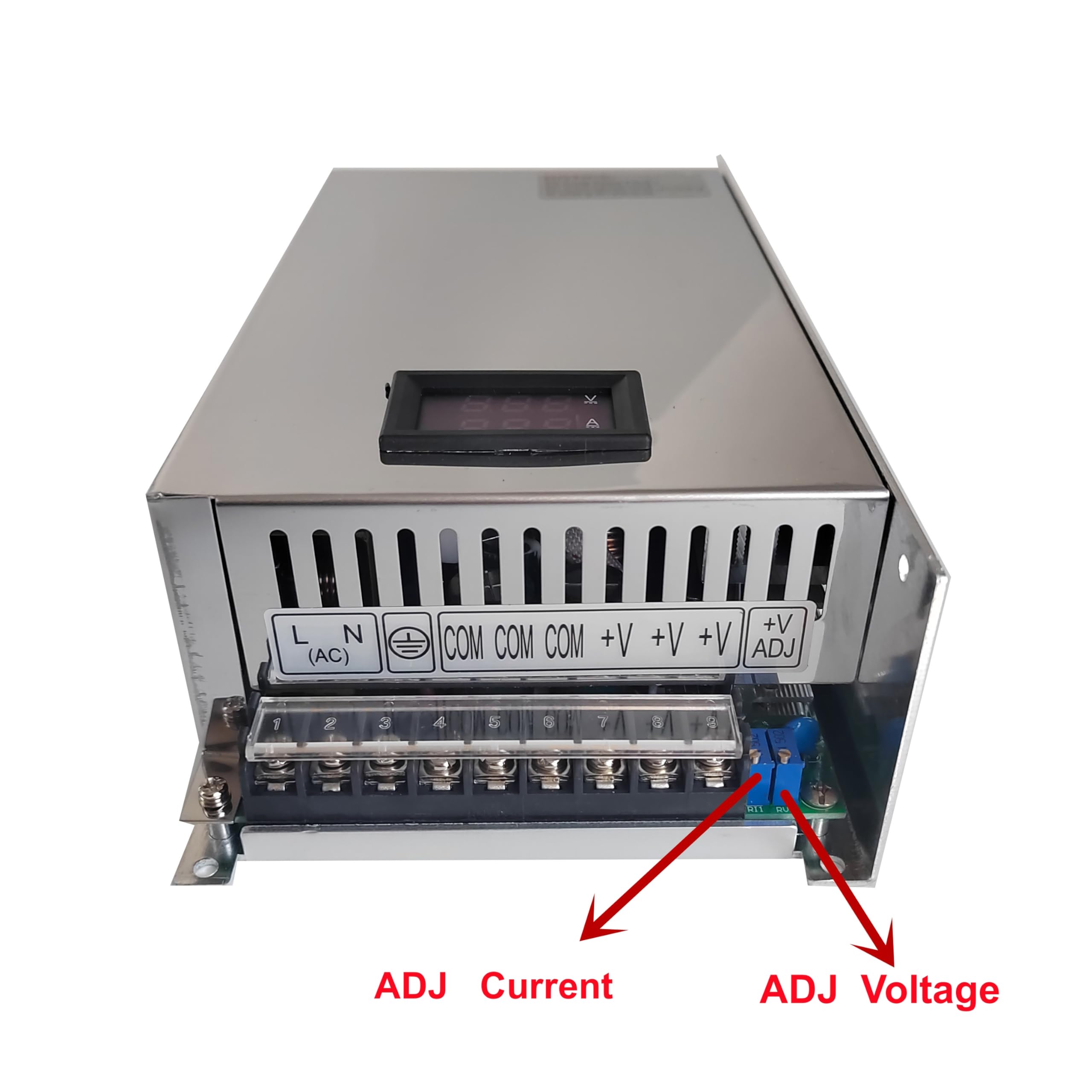 Adaptateur d'alimentation à découpage Alimentation de Commutation réglable CC 1000W avec Affichage 12V 15V 24V 36V 40V 48V 55V 60V 72V 80V 90V AC à DC SMPS(0-72V)