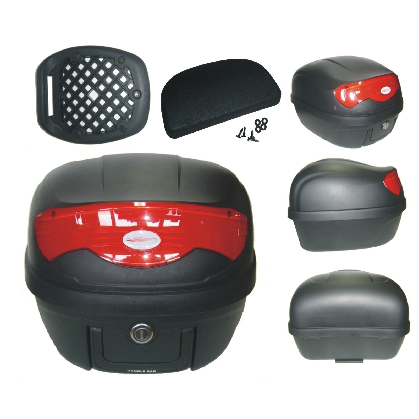 Top Case Walizka Bagażowa Motocykl Skuter Uniwersalny 29 lt evec Teczka NO Givi Czarna