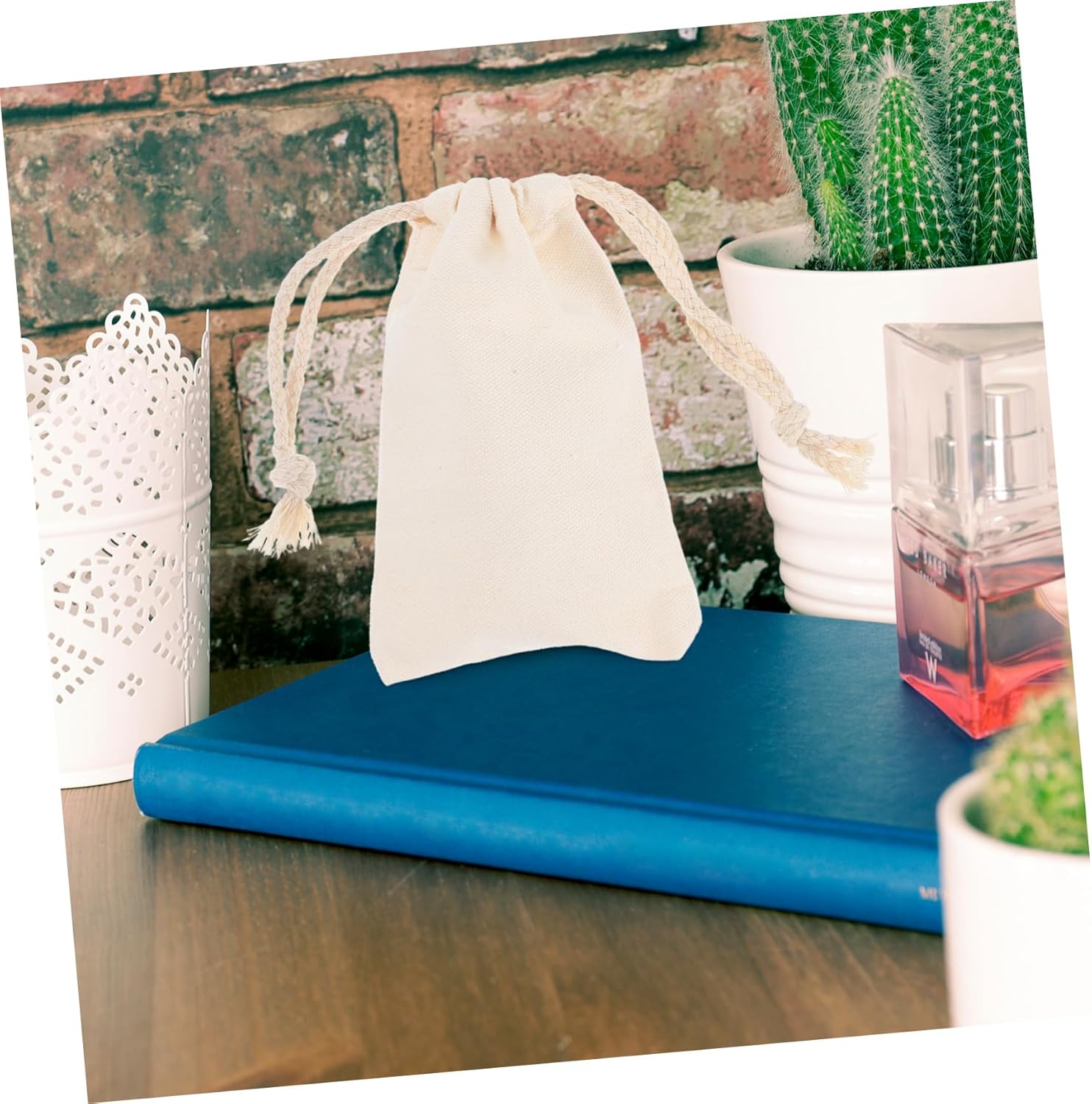 Cabilock 50pcs Small Drawstring Pouches Elegant Multi-purpose Bags for Home Storage Party Favors Wedding and Jewelry Organization