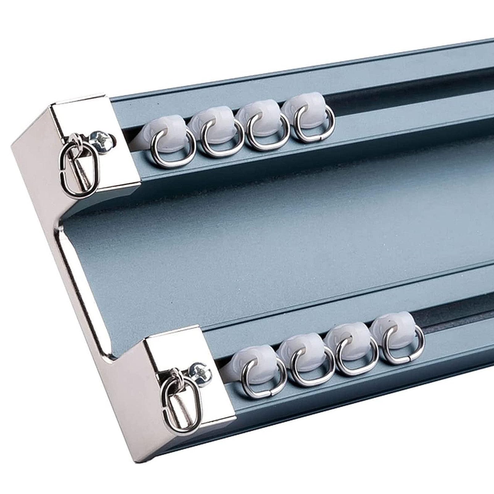 Tringle à rideaux double 1,5m plafond pour un salon modulable et intimité préservée