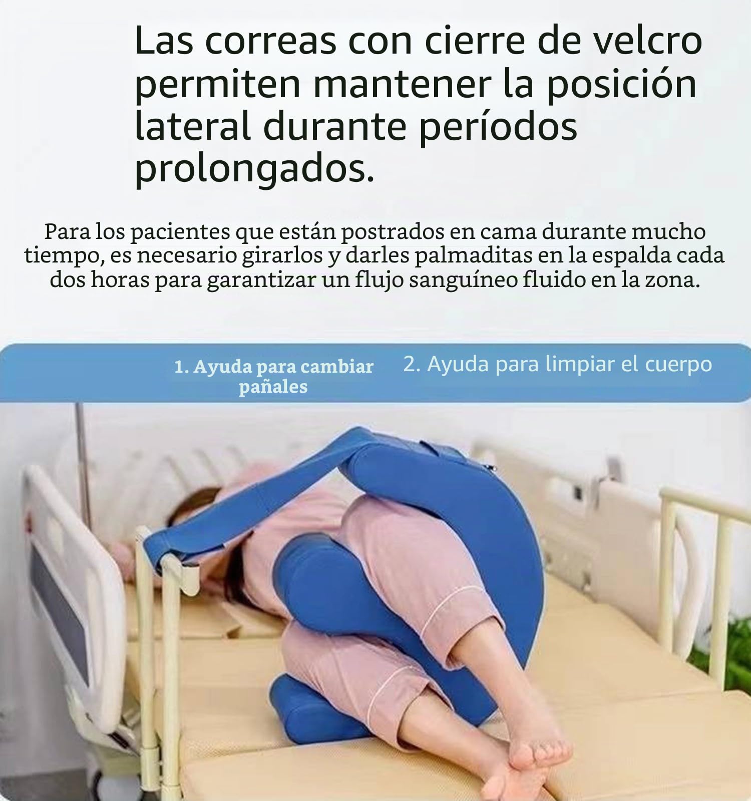 Cojín Reversible para Pacientes, Cojín En Forma De U, Antiescaras, Parálisis De Pacientes, Cojín Reversible, Ayuda para El Cuidado De La Cama para Ancianos, Enfermeria Soporte para Piernas B