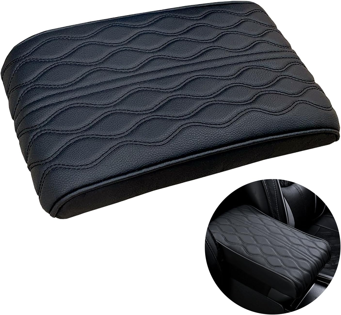 Naapesi Car Armrest Pad, Car Armrest Cushion Memory Foam Car Armrest