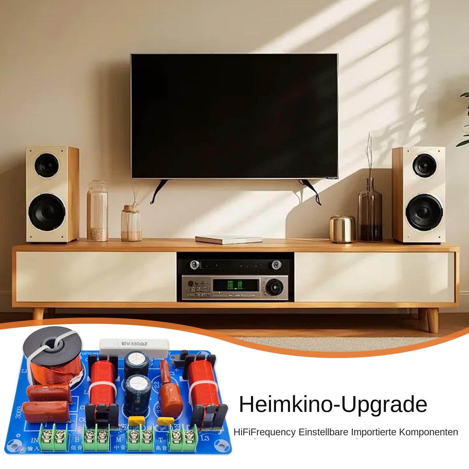 Generisch Filtre Passif - Gamme de fréquence de Tweeter Audio - Séparateur de fréquence Compact multivoies Haute Performance pour Une optimisation de la clarté Lors de la Modification du système