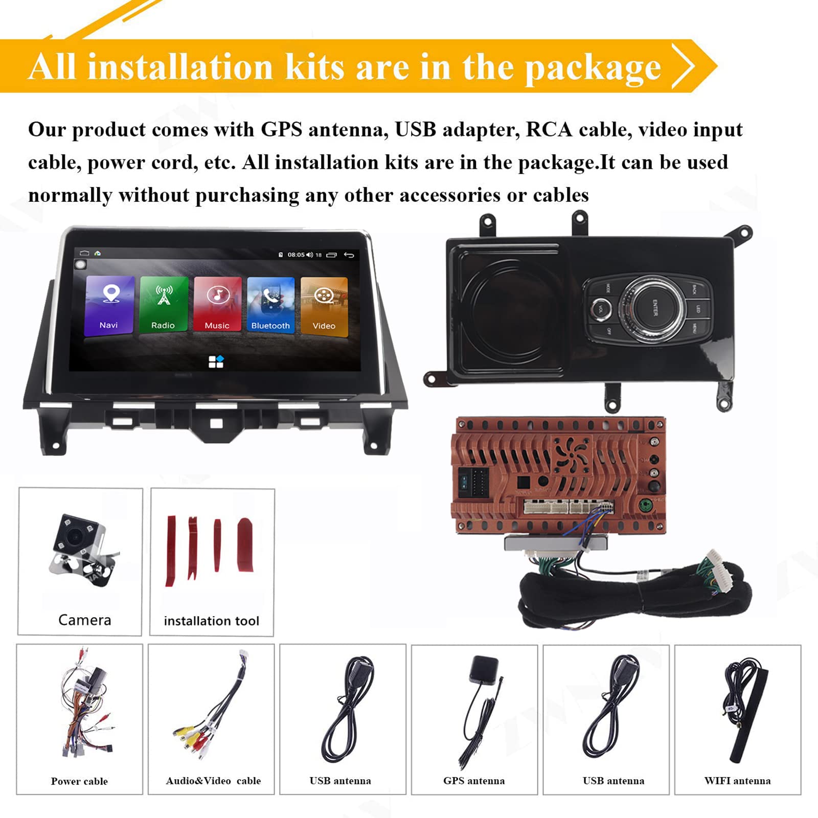 ZWNAV 9.66 inch with Joystick Android Radio for Honda Accord 8th
