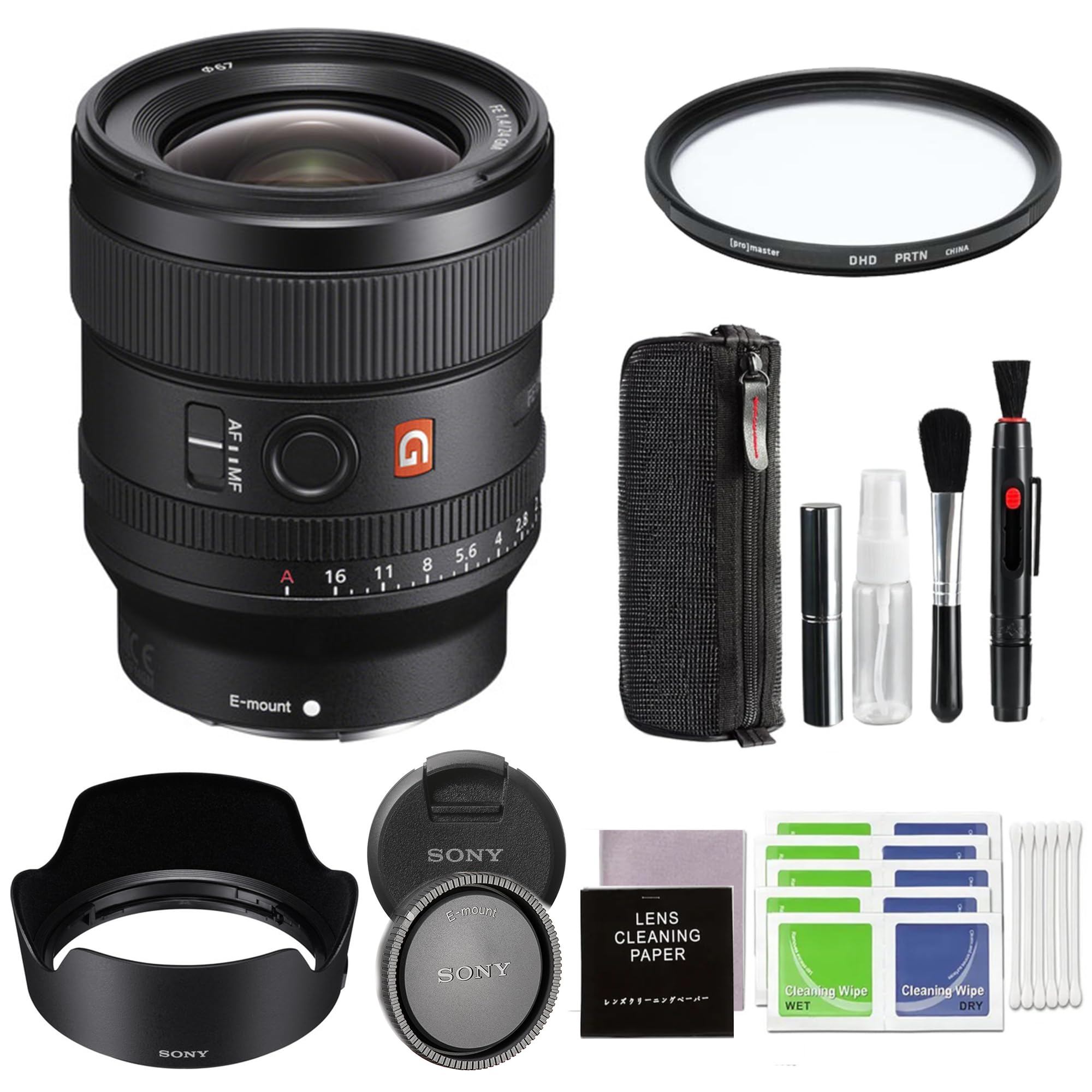 Sony FE 24mm F1.4 GM (SEL24F14GM) Camera Lens Bundle with 67MM Protection -Digital HD Filter & Advanced Accessory | 24mm Sony Lens