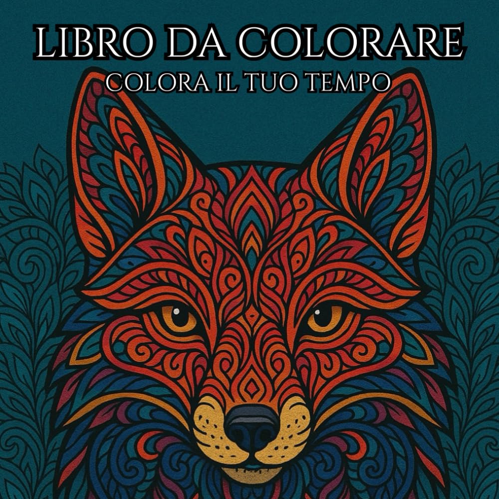 Libro da colorare: Colora il tuo tempo, 50 fantastici mandala da colorare per adulti