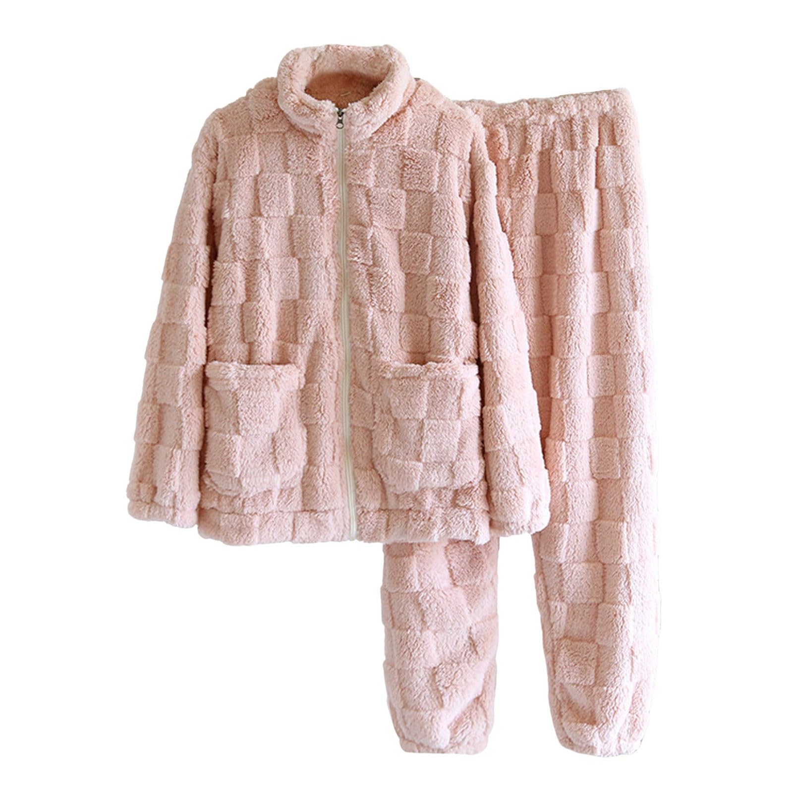 Conjunto genérico de pijama para mujer, franela, otoño, invierno, camisón de noche, ropa de casa, traje de diseño, elegante a juego