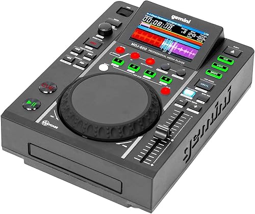 Miniatura 9 de Gemini MDJ-600 - Controlador multimedia USB/CD de una sola mesa con LCD de 4.3 pulgadas con Rockville RDF9U 1U 15A Rack Mount DJ Pro Audio Fuente de