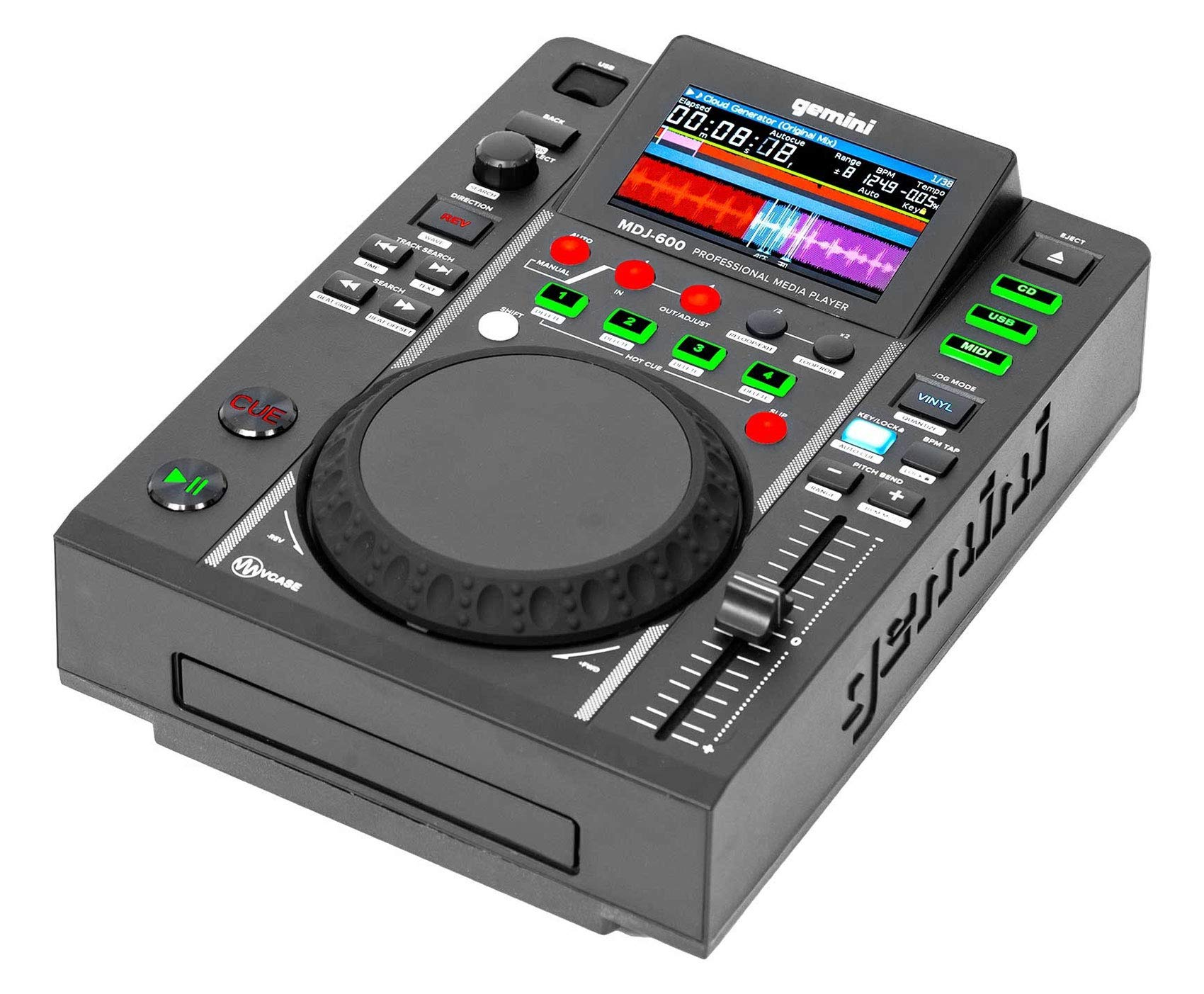 Amazon.com: Gemini MDJ-600 Single Tabletop USB/CD Media Player DJ