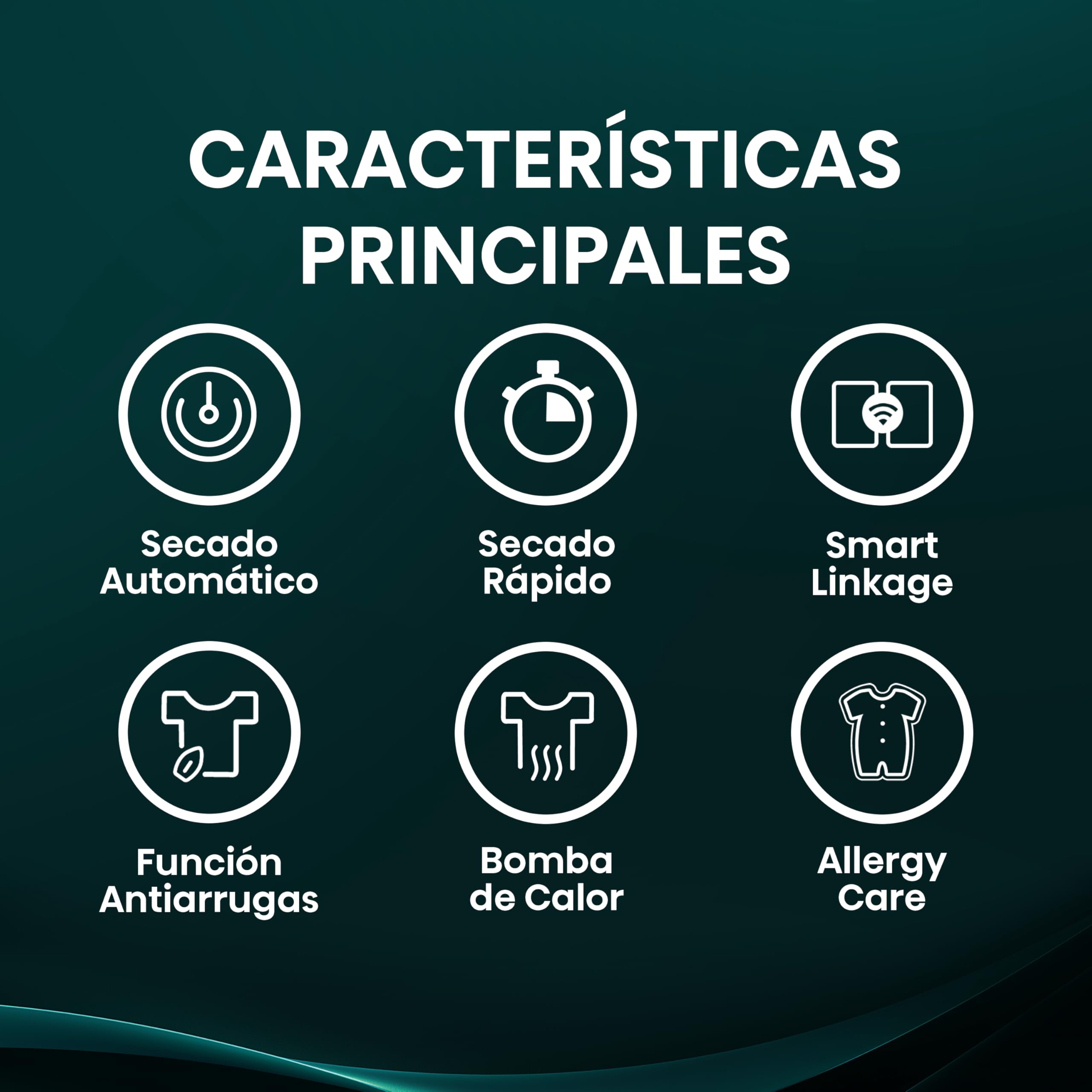 Hisense DH3S902BWCC - Secadora 9Kg, Clase C, Fondo 59cm, Secado Automático, Secado Rápido 30', Smart Pair, Antiarrugas, Bomba de Calor, Allergy Care, Blanco