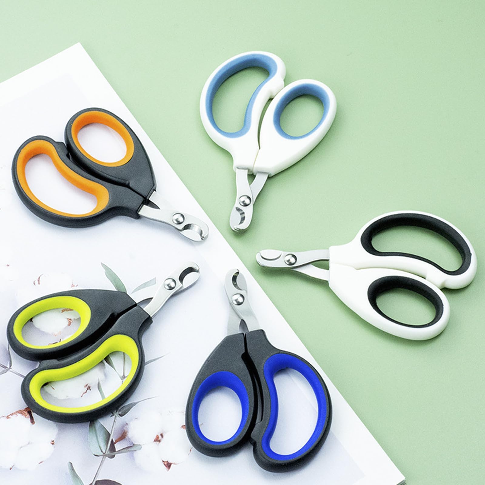 Universal Pet Nail Clipper White Black 1-Pack - Grooming Tool for Cats Dogs