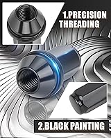 Vista 51 de Dynofit Tuercas de llanta de 0.472 in x 1.5 compatibles con Ford Lincoln, para fusión 2006-2019, Escape 2001-2019, enfoque 2012-2018, tuercas