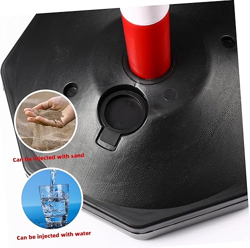 Miniatura 8 de Marcadores de entrada de bolardo de seguridad Bolardo de tráfico poste delineador poste con base Conos de tráfico de plástico Conos de tráfico