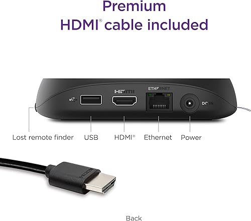 Miniatura 4 de Roku Ultra | El último dispositivo de transmisión 4K/HDR/Dolby Vision/Atmos, control remoto por voz Roku recargable Pro, puerto Ethernet, controles
