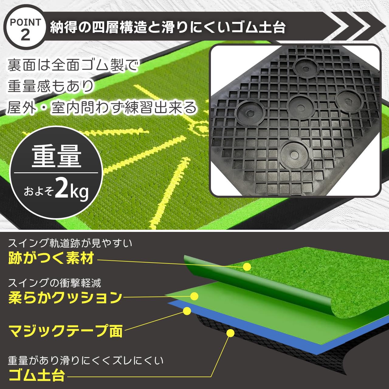 トレーニング用ゴルフマット デジタル表示 トレーニング用ゴルフマット デジタル表示 トレーニング用ゴルフ
