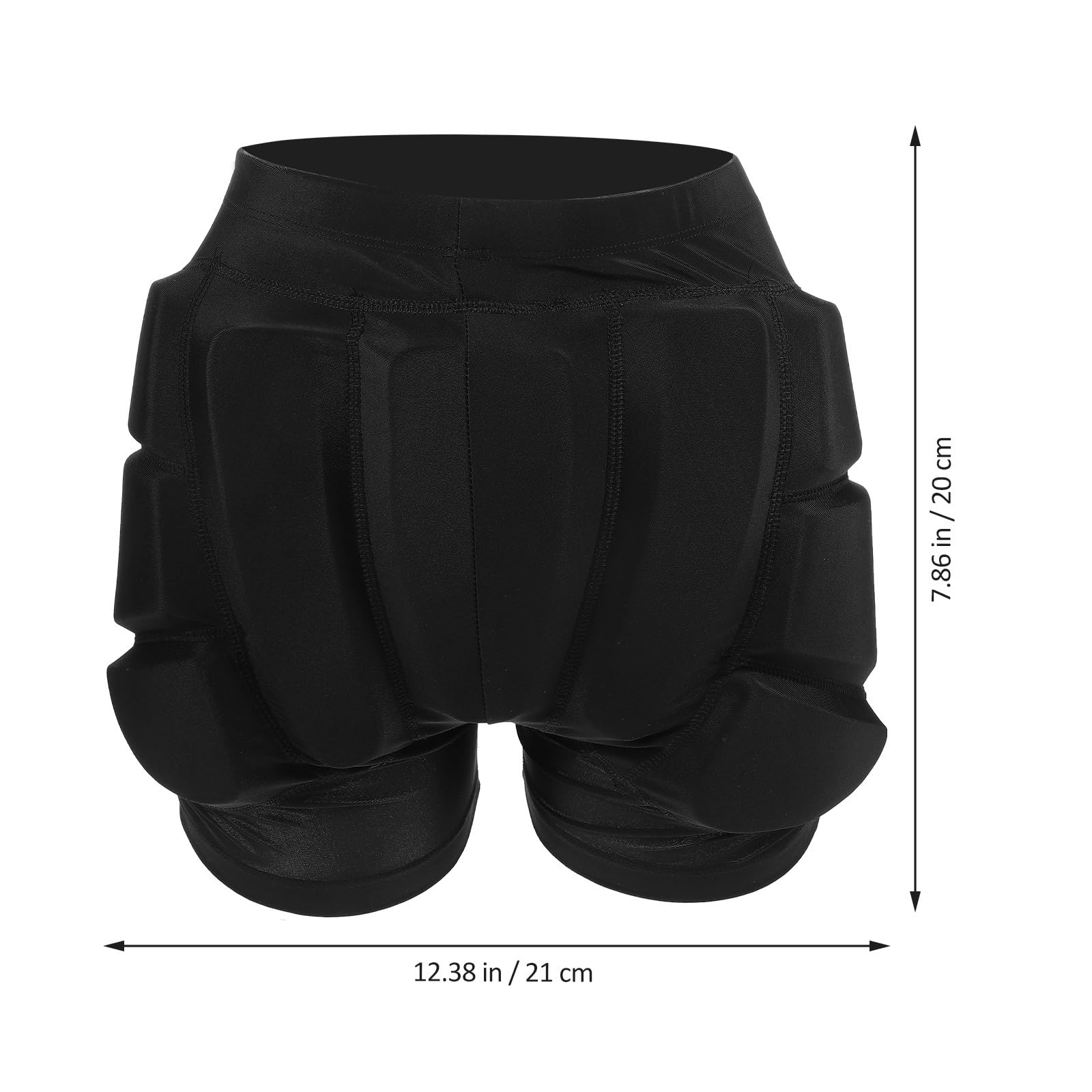 ifundom Protezione per L'anca Piccoli per Pattinaggio Cuscinetto Morbido Antiscivolo Traspirante Nero Xs (10-15 Kg) per Attività All'aperto