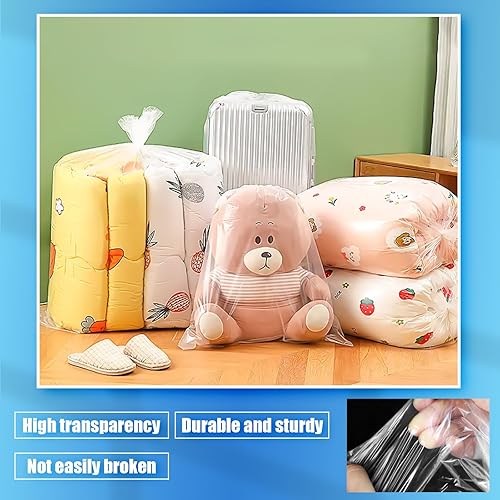 Miniatura 6 de WFPLUS Paquete de 100 bolsas planas de plástico transparente de 18 x 24 pulgadas bolsas de mercancía de ropa para alimentos pan masa embalaje de