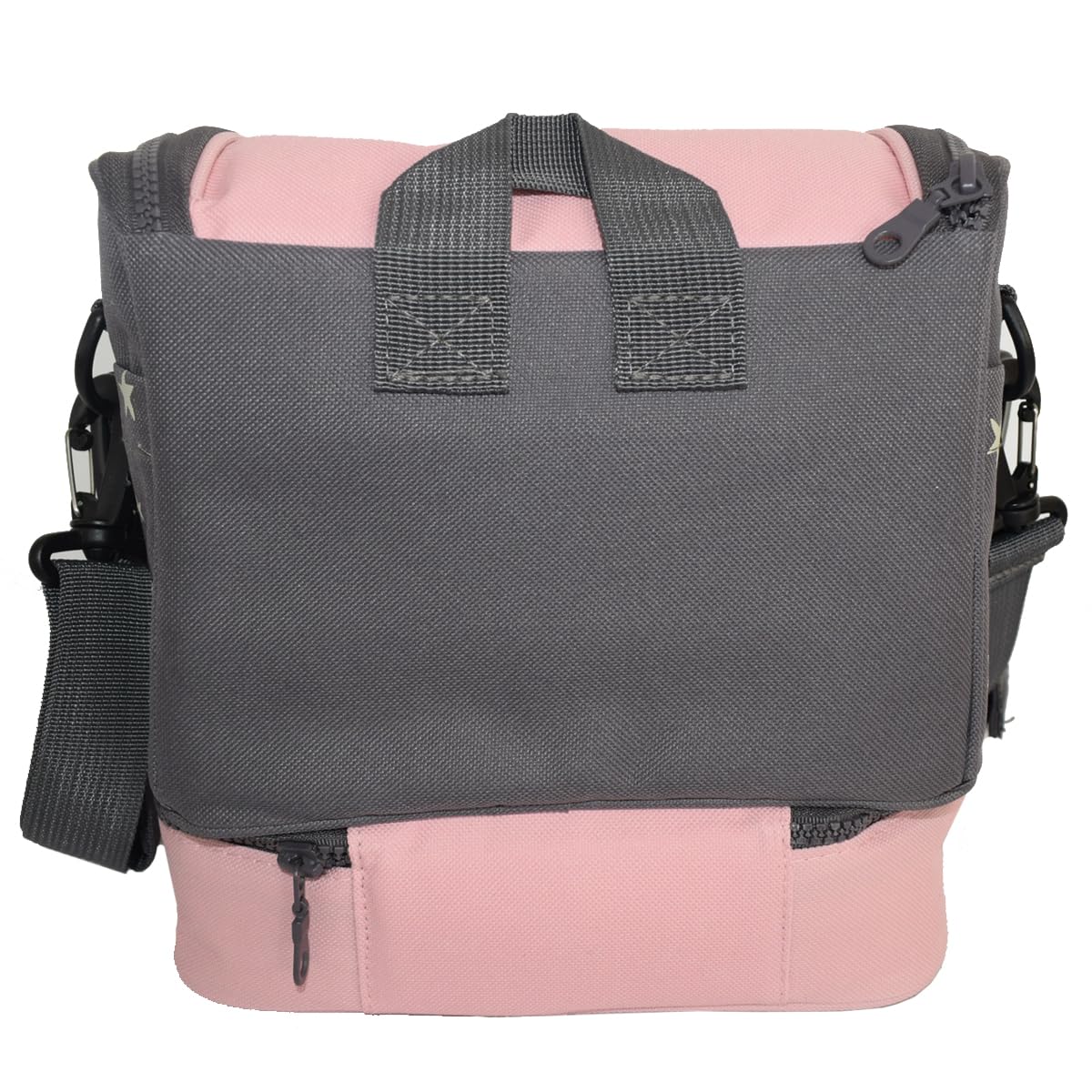 Olmitos - Bolsa bebé isotérmica para Frio y Caliente - Termoaislante para papillas y biberones - 23x21x17 compartimentado (Rosa)