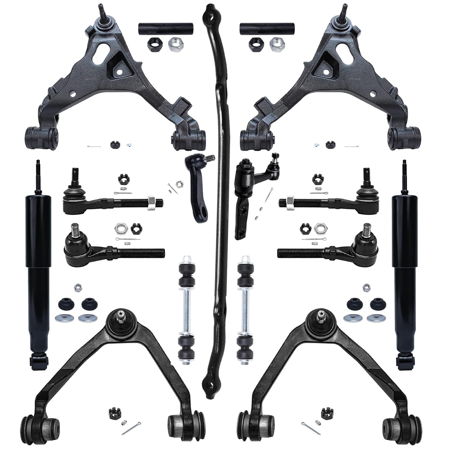 Detroit Axle - 4WD Front End Kit for Ford Expedition F-150 F-250, Shock