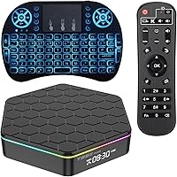 Vista 1 de Android 12.0 TV Box 6k3D HD TV Box H618 Quadcore 4GB RAM 32GB ROM 2.4G5.0G Dual WiFi y BT 5.0 Android Box Soporte Multi-Lingual Iptv Box con LAN