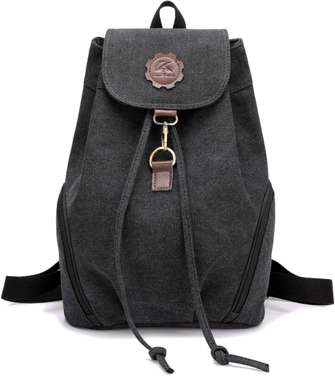 Tom Clovers Canvas Backpack Retro Style Travel Satchel School Work Bag