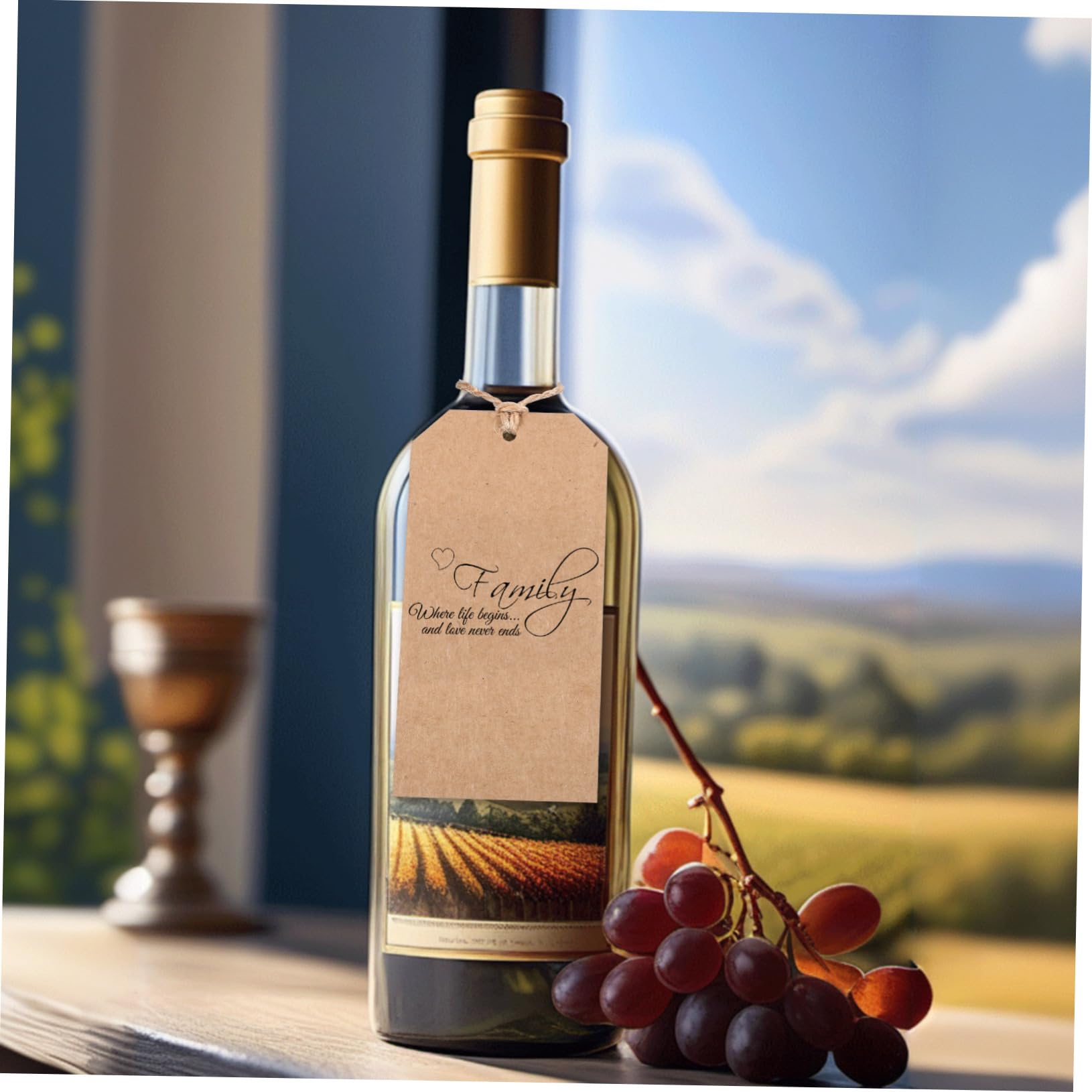 Gatuida 200 Pcs Kraft Paper Tags String Shipping Labels Label Wire Key Labels Tags Paper Wire Tags