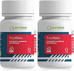 Taurina 120CAPS BIOTERAH - 1000mg por Dose Suplemento Alimentar Auxilio Treino