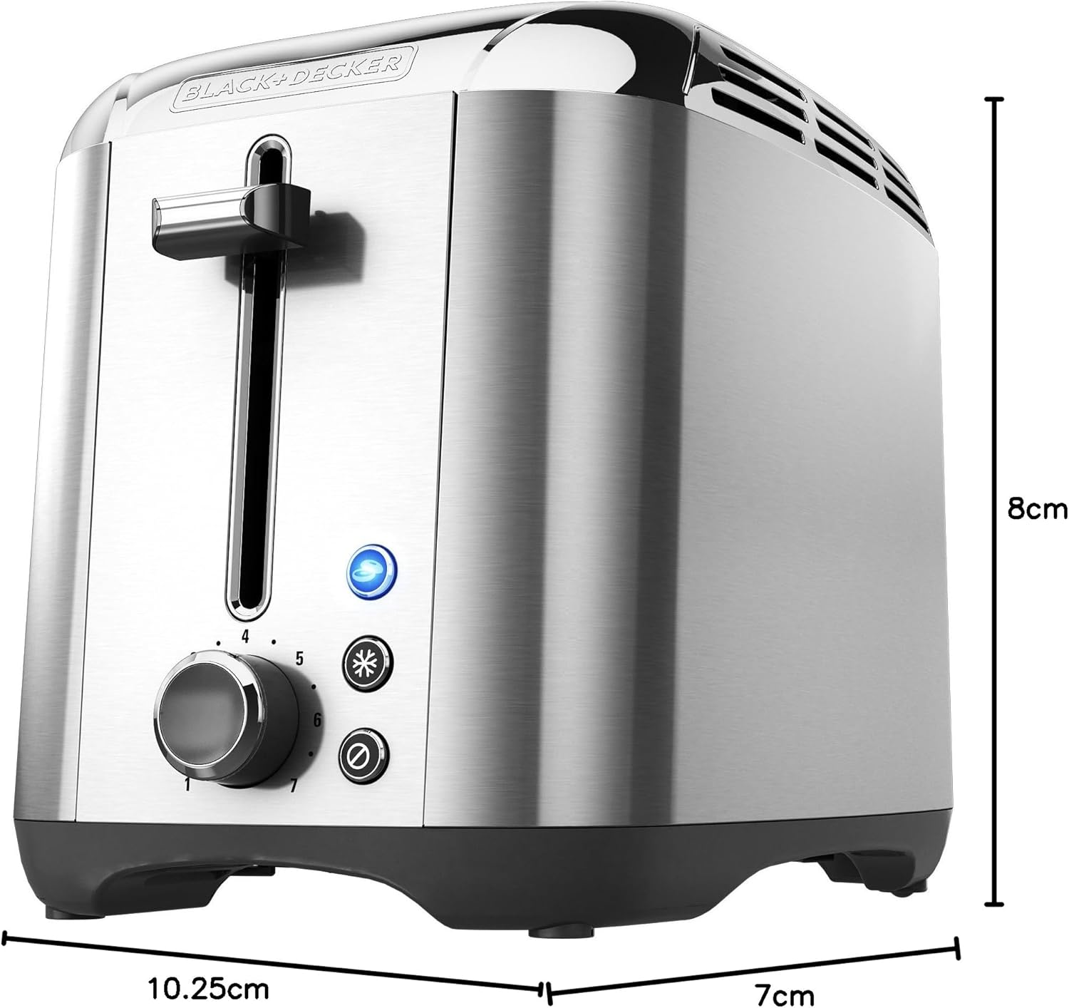 BLACK+DECKER TR3500SD Rapid Toast 2-Slice Toaster, Stainless Steel