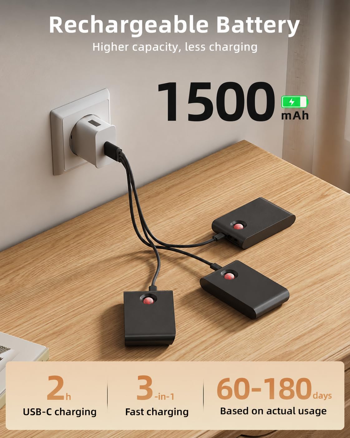 EZVALO Lot de 6 veilleuses à détecteur de mouvement, synchronisées à DEL pour intérieur, 1500 mAh, rechargeables et magnétiques, blanc doux 3000 K, veilleuse portable pour couloir, escaliers, salle de
