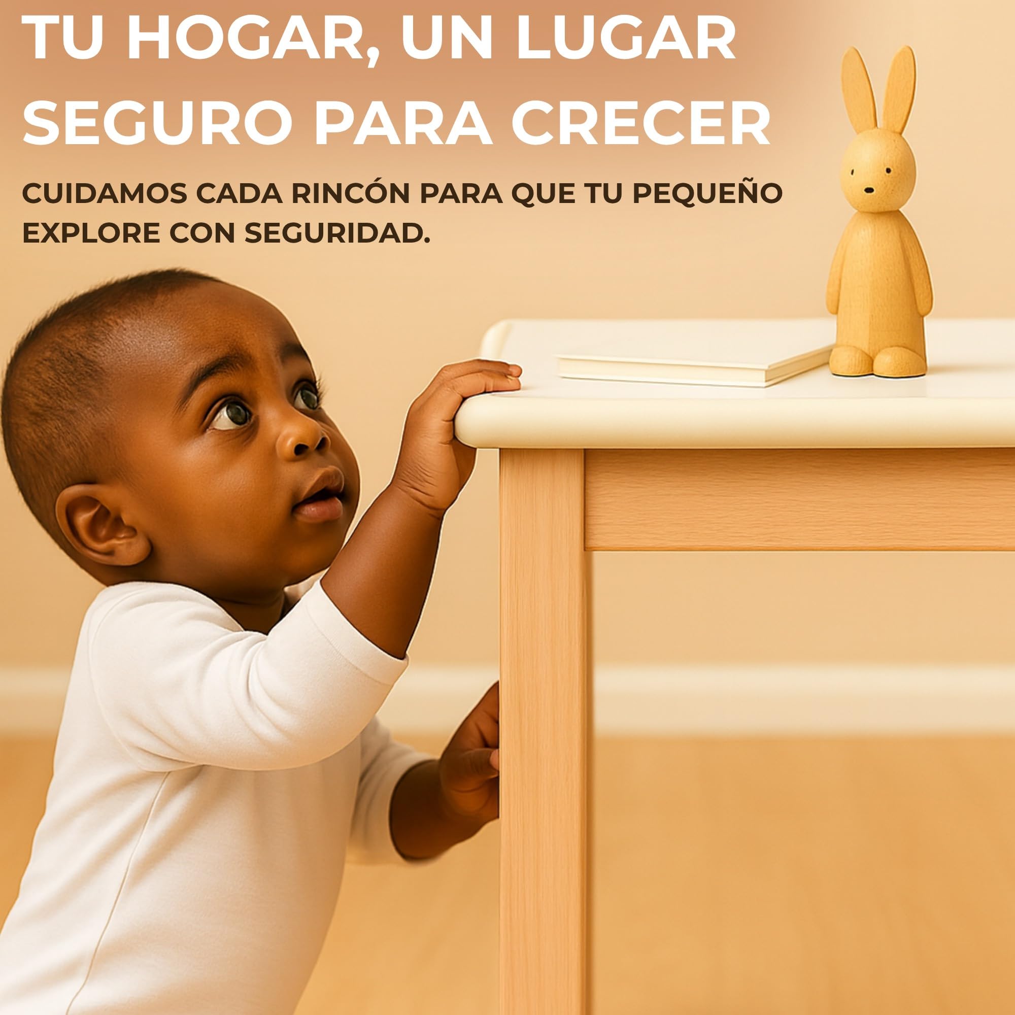 Protector Esquinas y Bordes Bebé - 6 Metros de Cinta y 8 Cantoneras - Esquineras Protectoras de Muebles - Cantoneras Adhesivas de Espuma para Mesa, Pared - Protección Esquinas para Niños