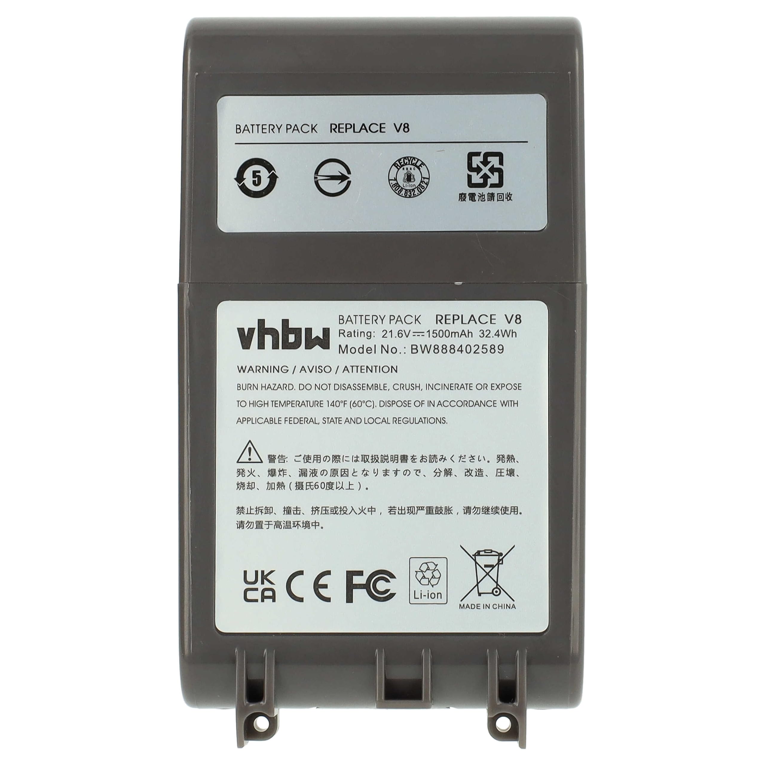 vhbw Akku kompatibel mit Dyson SV10