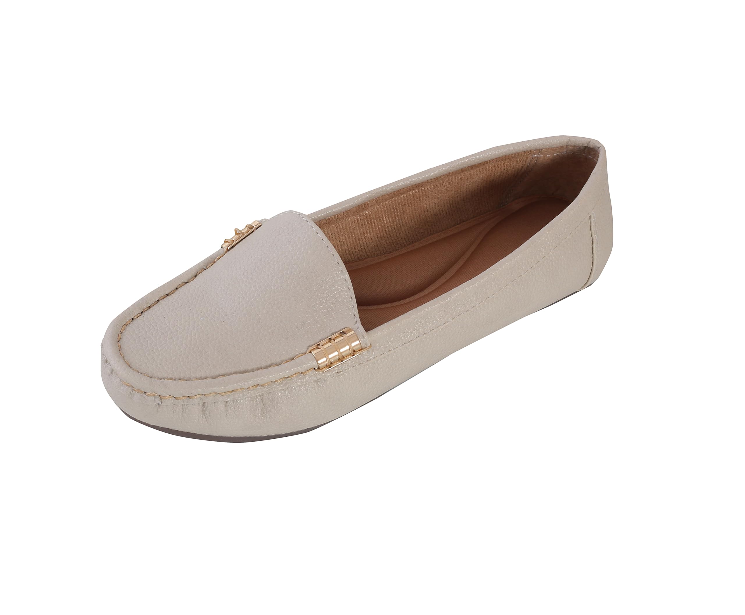 catbird Women Loafers | Easy Slip-On Casual & Formal Shoes for Women | Comfortable Cushioned Insole, Simple Metal Detail and Flexible Anti-Slip Sole | Office Wear, Daily Use & Travel Footwear-picture-19