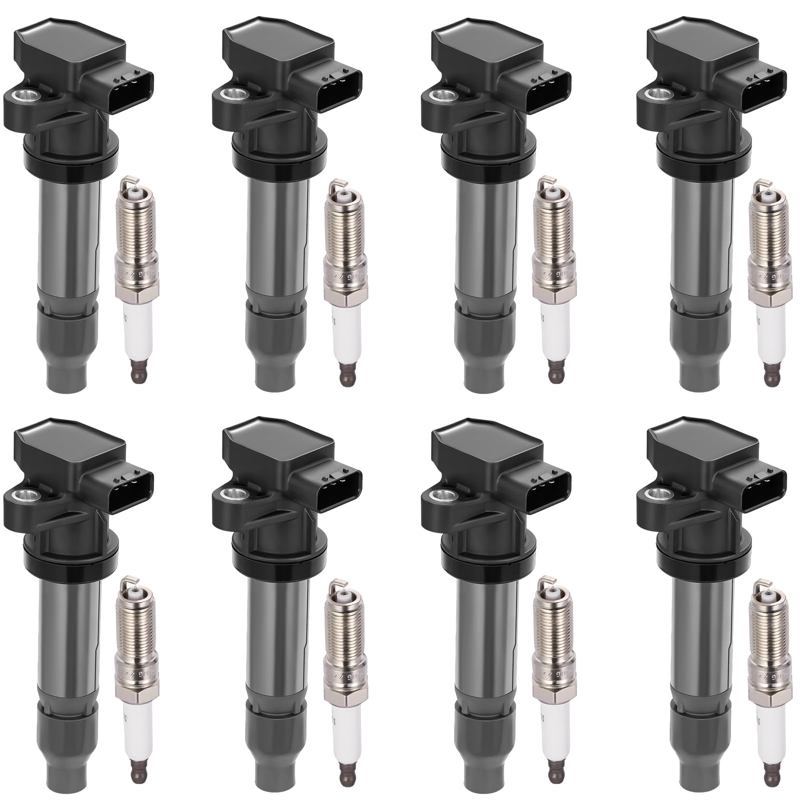 BDFHYK Ignition Coil UF543 and Spark Plug SP541 for Buick Lucerne 2007-2011