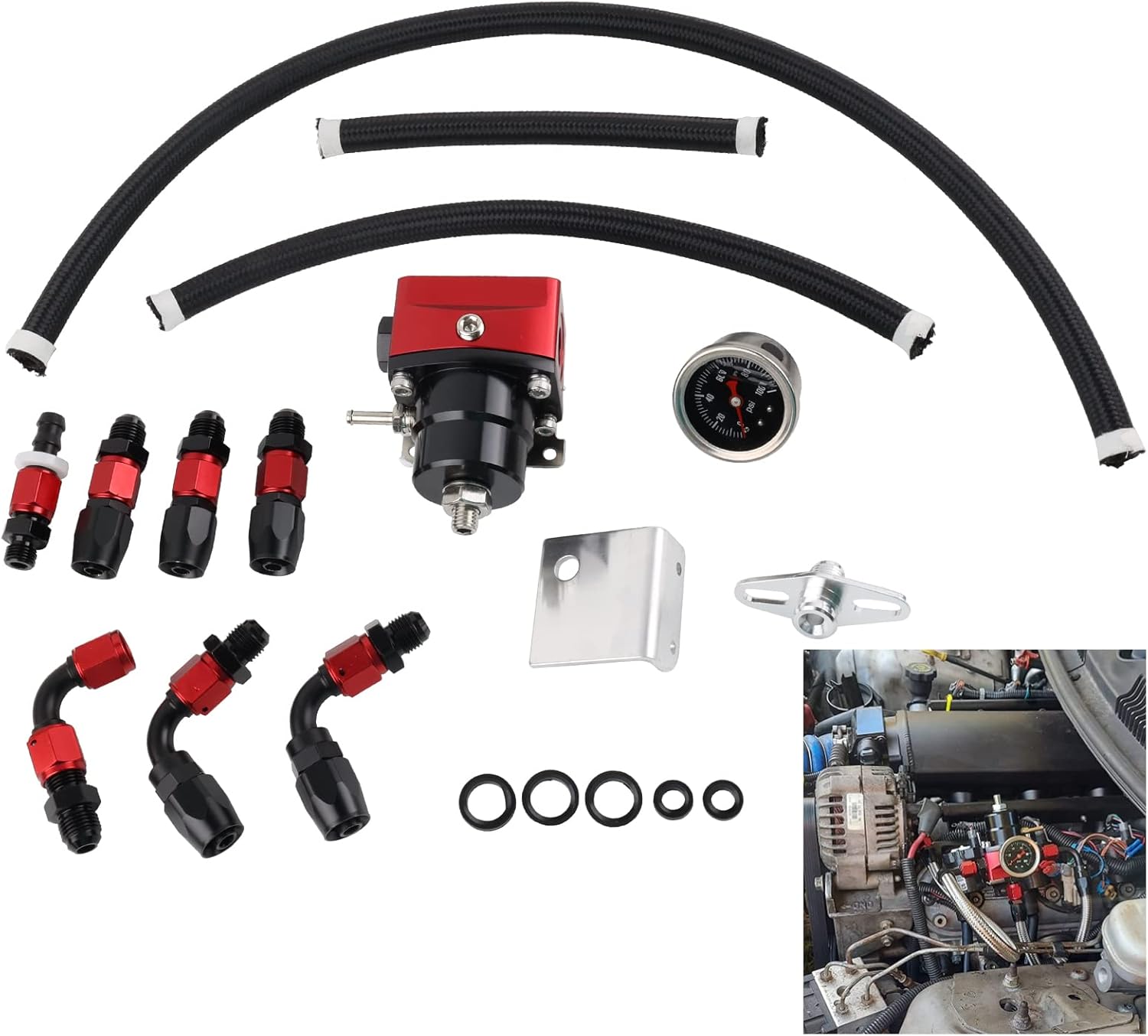 BAGARAATAN 6AN Universal Adjustable EFI Fuel Pressure