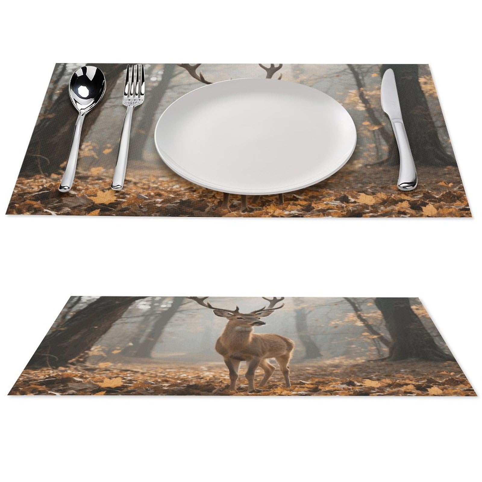 Lot de 4 sets de table en PVC lavables et anti-chaleur pour la décoration de cuisine