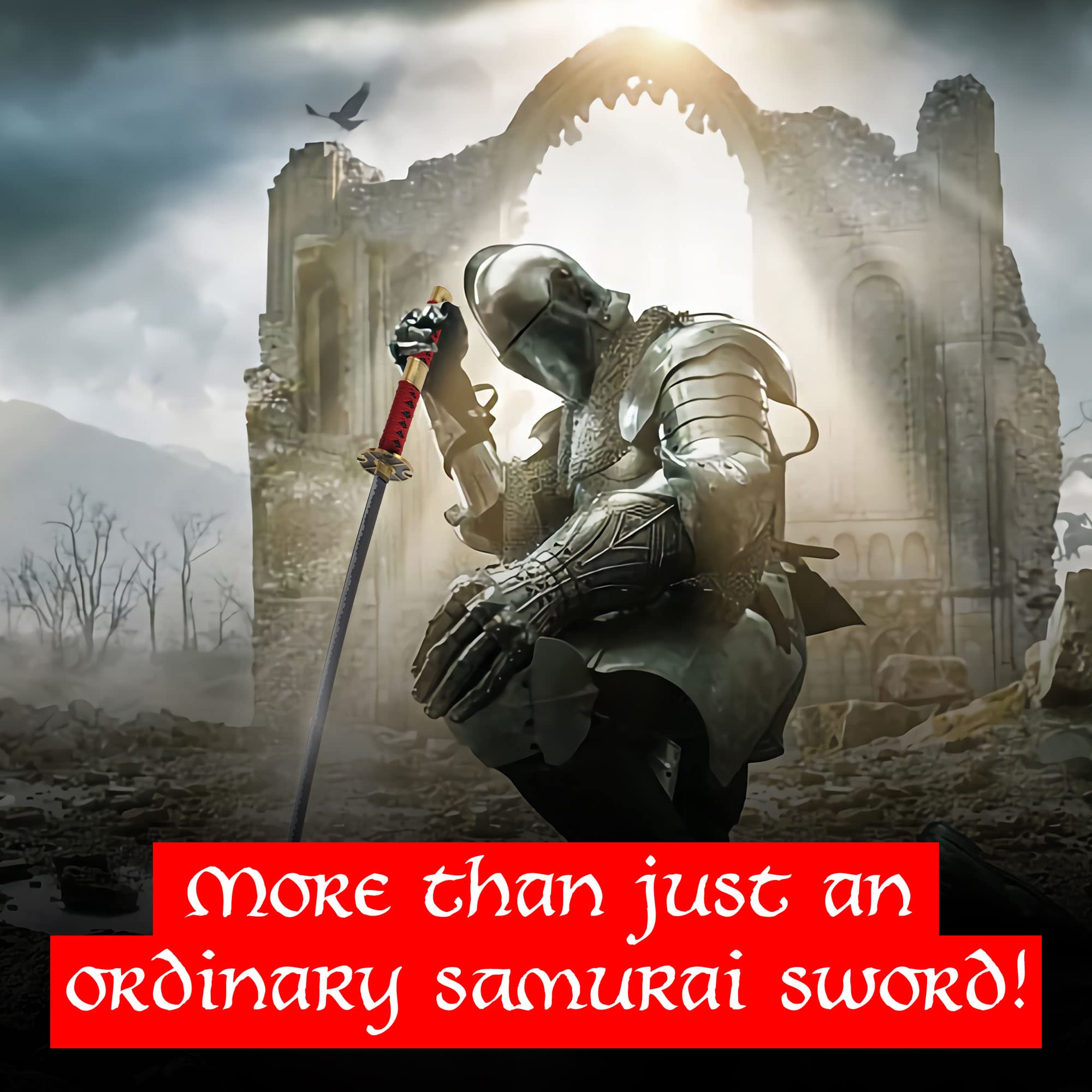 Swords and more One Piece – Roronoa Zoro Schwerter, Sandai Kietsu, Edelstahl Schwert mit Scheide 96,5 cm, Zoro Katana, One Piece Schwerter für Zoro Cosplay One Piece