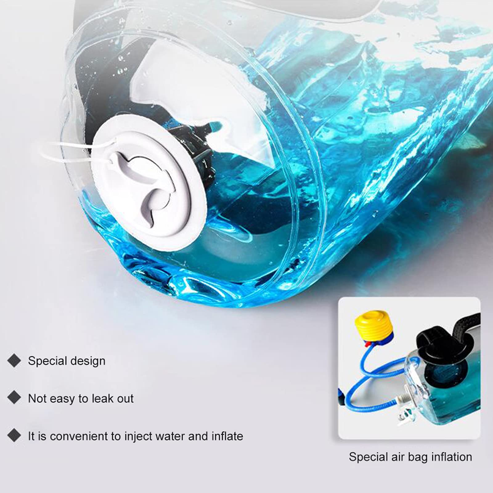 Regulowana torba Aqua Fitness Water Aqua Bag, Sandbag Alternative, Power Bag z Water Core i Balance Training Weight Bag, do treningu całego ciała Sprzęt do ćwiczeń w domu (rozmiar: 20 x 75 cm (20 kg