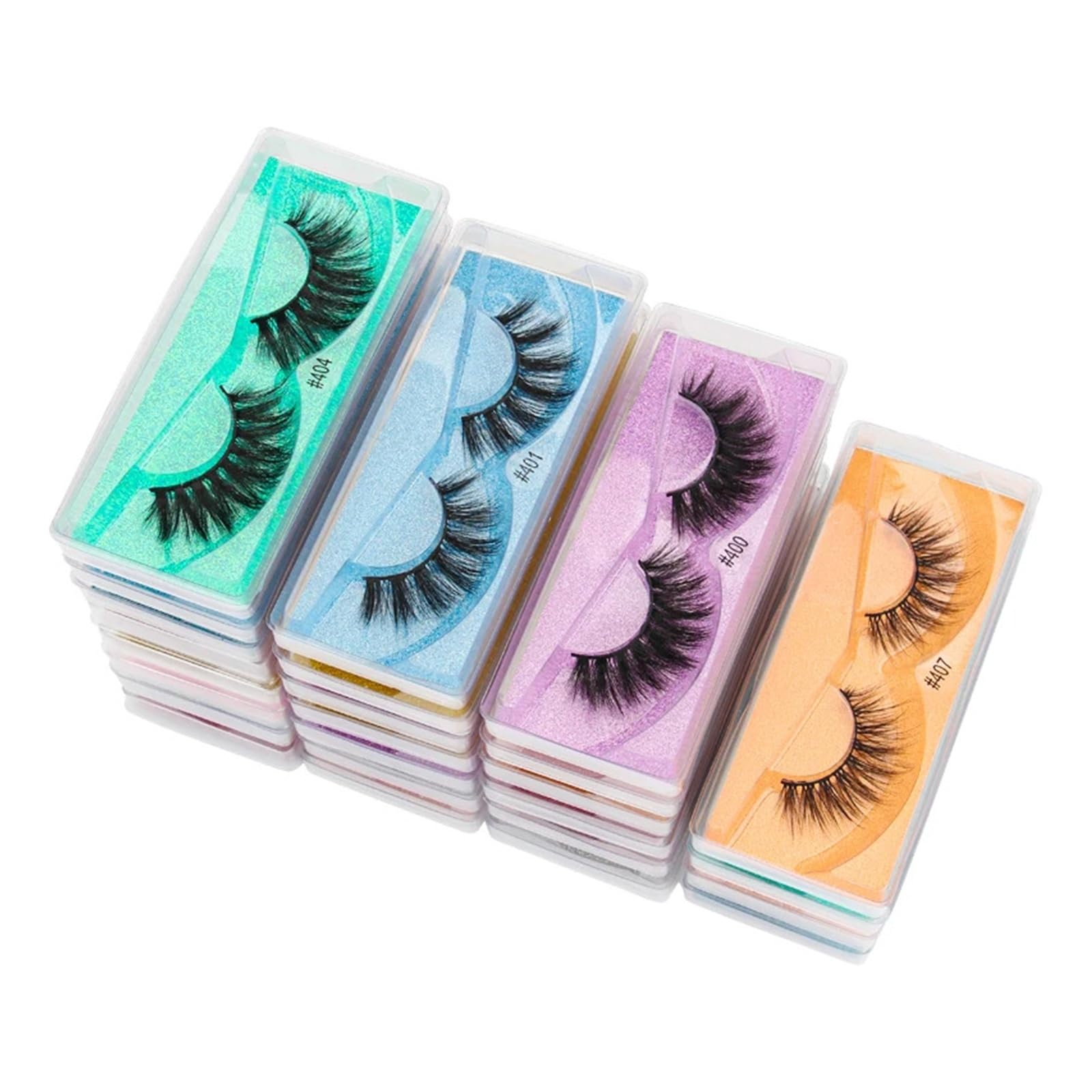 UAMOU Lashes Eye Bulk 10-200 Pairs Mink Eyelashes Thick Fake Lashes Makeup Natural Long False Eyelashes In Bulk