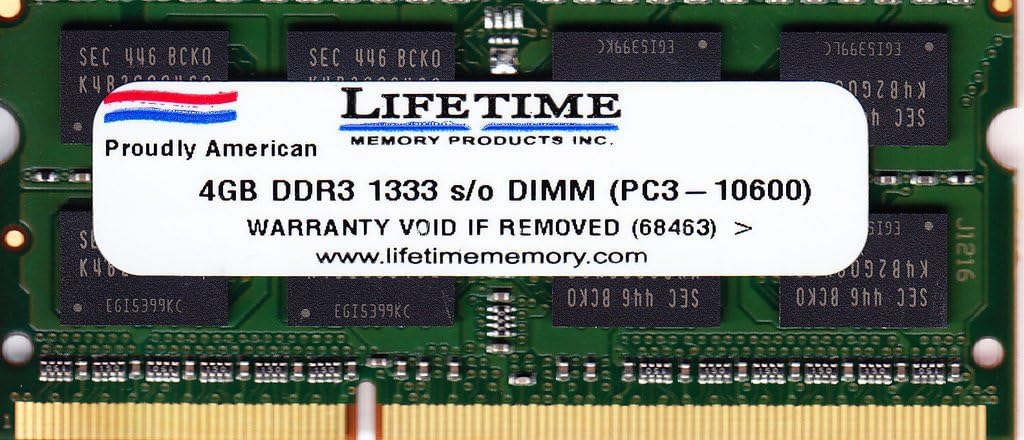 CMS 4GB (1X4GB) DDR3 10600 1333MHZ Non ECC SODIMM Memory Ram Compatible with Dell Inspiron 14 (N4050) Notebook - A30