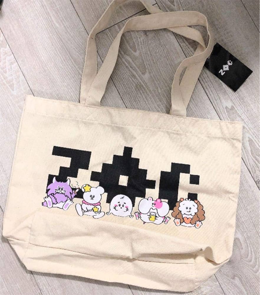 Amazon.co.jp: ZOC × ドンキ キャラトートバッグ 黒ロゴ