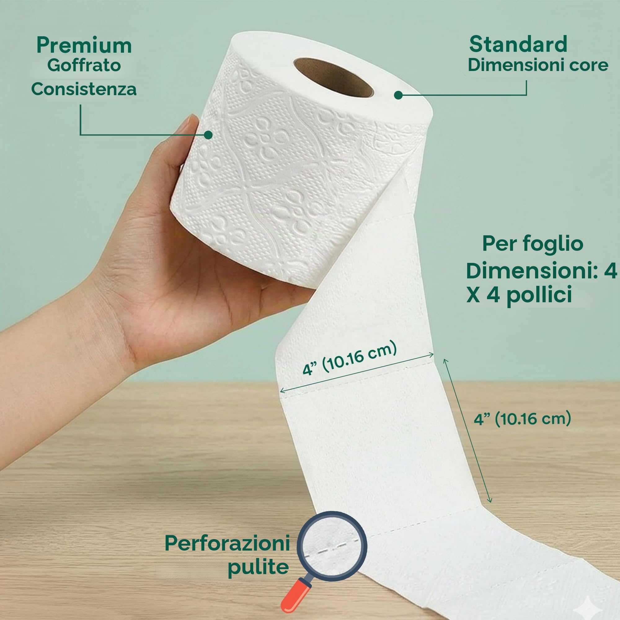 Eco Soul Carta igienica in bambù Premium 3 veli | 12 Rotoli Mega | 300 Fogli ciascuno | Certificata FSC, ipoallergenica, testurizzata e delicata sulla pelle, sicura per le fosse settiche, morbida