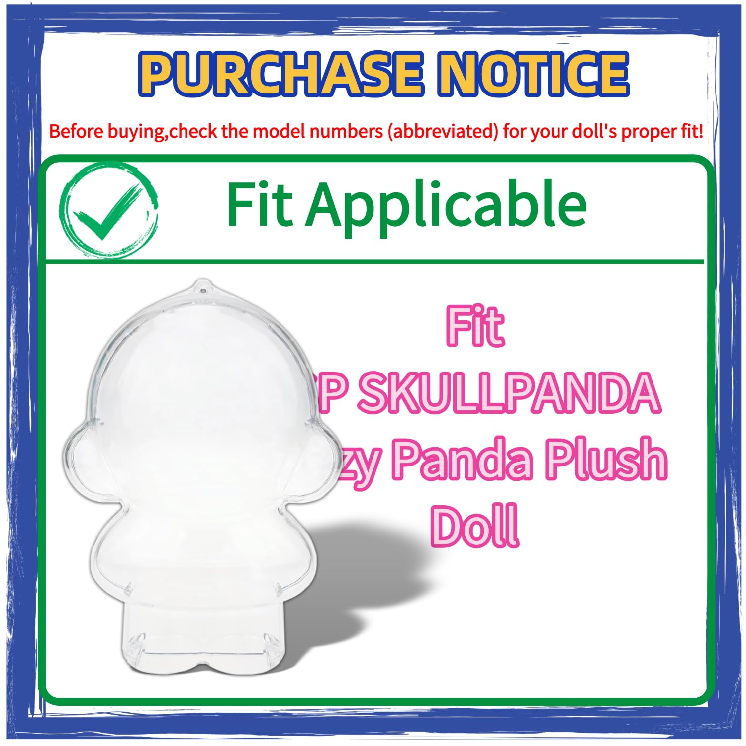 Amazon.co.jp: SKULLPANDA Lazy Panda ぬいぐるみ用 保護ディスプレイ